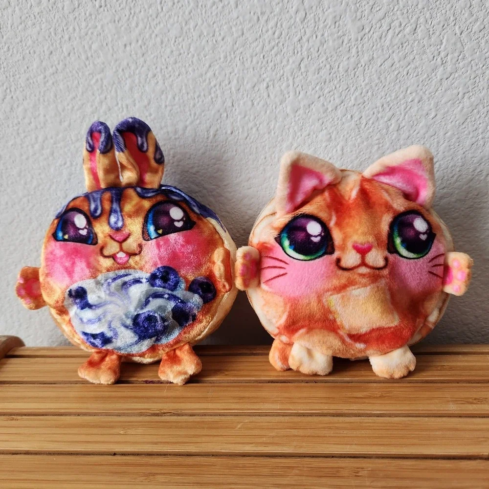 Cookeez Makery Toasty Treatz Plush Toy Pet‎ Blueberry Bunny Pancake Cat Bundle - Picture 2 of 6